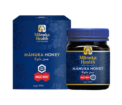 Manuka Health MGO 850+ عسل مانوكا UMF 20+ 100% عسل نيوزيلندي نقي، 250 جم