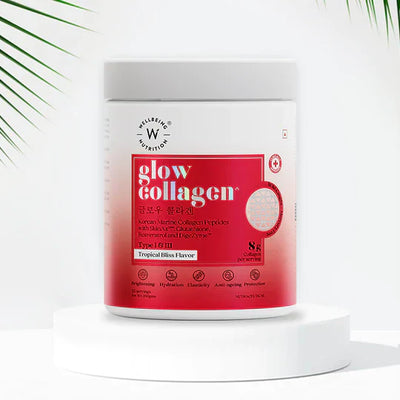 Wellbeing Nutrition Glow Korean Marine Collagen Peptides, 250 gms