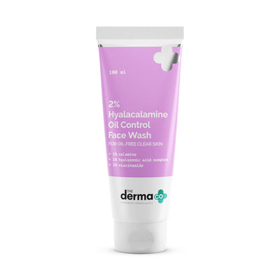 غسول الوجه للتحكم في الزيوت من THE DERMA CO 2%Hyalacalamine 100 مل