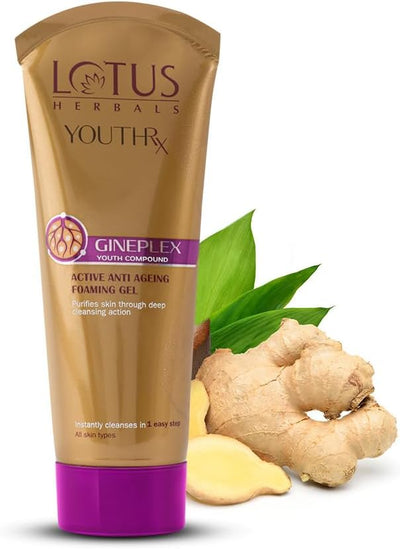 جل رغوي مضاد للشيخوخة من LOTUS Herbals YouthRx Active 100 جرام -