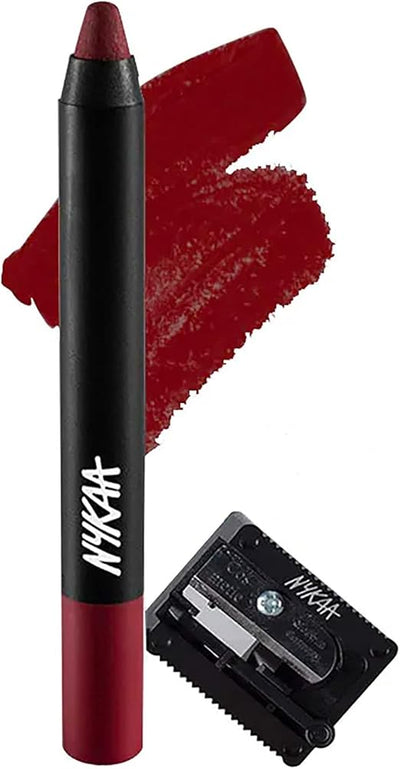 قلم شفاه Nykaa Matteilicious Lip Crayon Perfect Plum02