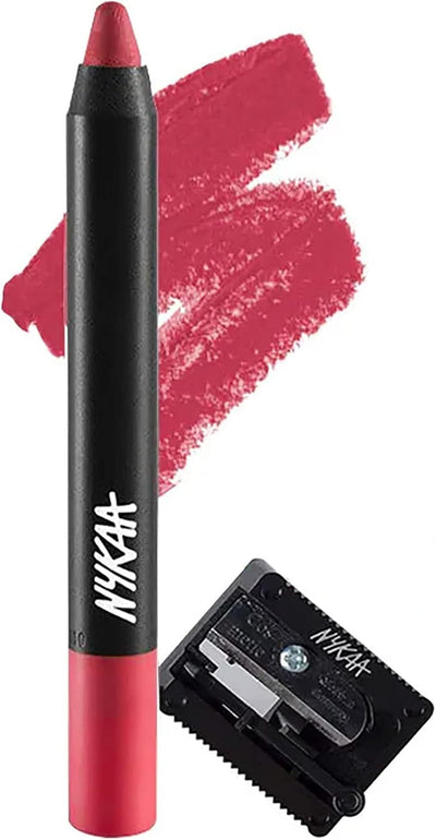 قلم شفاه Nykaa Matteilicious بلون وردي على Fleek03