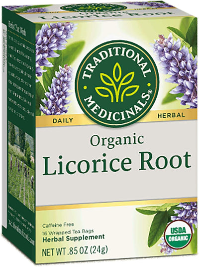 شاي الأعشاب من جذور عرق السوس من شركة Traditional Medicinals، 16 كيسًا