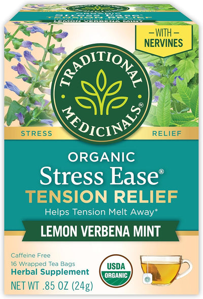 شاي القرفة لتخفيف التوتر العضوي من شركة Traditional Medicinals، 16 قرصًا