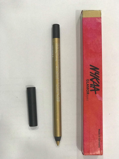 قلم عيون Nykaa Glamoreyes باللون الذهبي Fleur 10