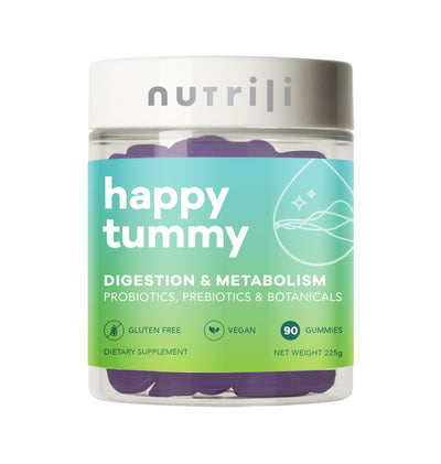 Nutrili Happy Tummy Vitamin Gummies - 90 علكة نباتية