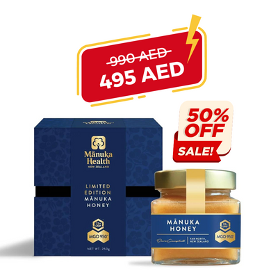 عسل مانوكا مانوكا الصحي Umf 22+/mgo 950+ إصدار محدود (250 جم/8.8 أونصة)، غذاء خارق، عسل خام أصلي من نيوزيلندا