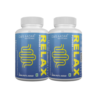 AADAR ReLAX Constipation Relief Ayurvedic Powder for Kabz, Acidity, Bowel and Gastric Issues, 90 GM (Pack of 2)