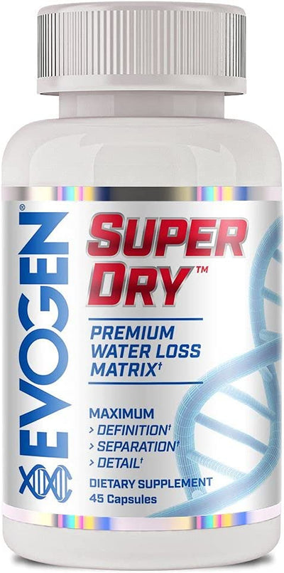 كبسولات Evogen Nutrition Super Dry Water Loss، 45 كبسولة