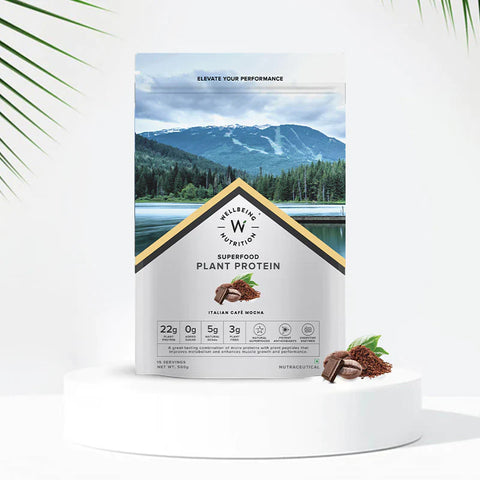 Wellbeing Nutrition Superfood Plant Protein | Italian Café Mocha