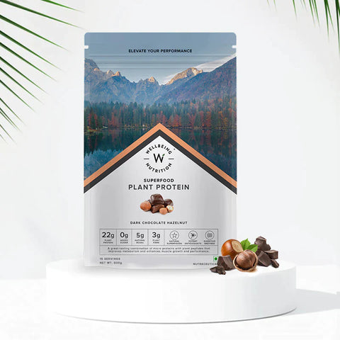 Valeo Collagen + Wellbeing Nutrition Superfood Plant Protein Dark Chocolate Hazelnut + Plix Apple Cider Vinegar Juicy watermelon Daily fizzy + PILGRIM 24K Gold Serum 20 Ml + Plix Flaunt your hair Orange Burst 15 Effervescent Tablets