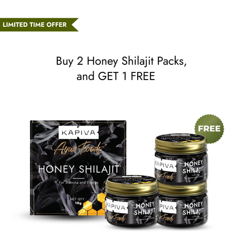 Kapiva Shilajit Honey Resin 10gm Buy 2 Get 1