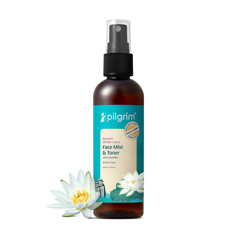 Pilgrim White Lotus Natural Face Mist & Toner with Camellia & Witch Hazel- 100 ml