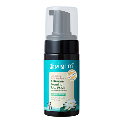 Pilgrim Salicylic & Glycolic Acid Anti-Acne Foaming Face Wash- 120 ml