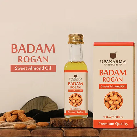 UPAKARMA Ayurveda BADAM ROGAN Sweet Almond Oil 100 ml - Image 2