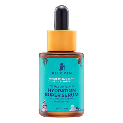 Pilgrim 2% Hyaluronic Acid Hydration Super Serum With Kiwi Extracts For Hydrated Skin For Unisex Of All Skin Types Korean Skin Care, 30ml
