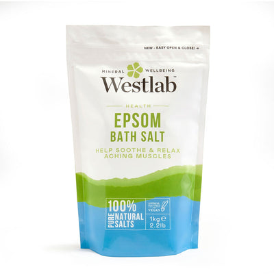 Westlab 100% Pure Reviving Epsom Salt, 1 Kg
