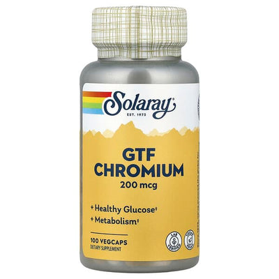 Solaray GTF Chromium 200MCG V-Cap 100's