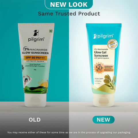 Pilgrim 2% Niacinamide Glow Gel Sunscreen SPF 50+ PA+++ - 50g