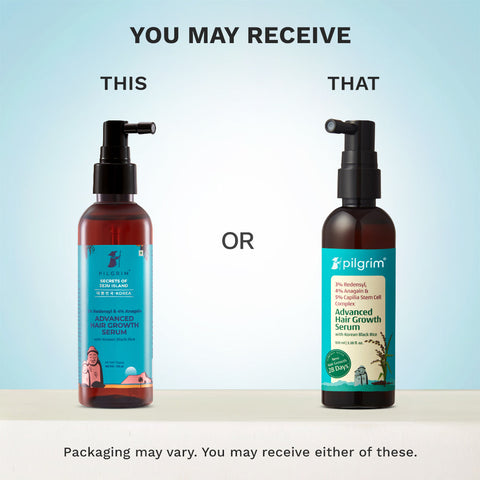 Pilgrim 3% Redensyl, 4% Anagain & 5% Capilia Stem Cell Complex Advanced Hair Growth Serum- 100 ml