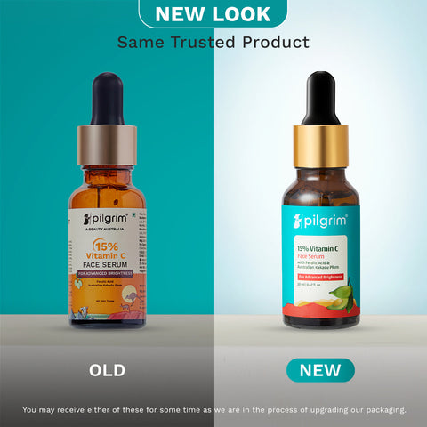 "Pilgrim 15% Vitamin C Face Serum For Advanced Brightness- 20 ml