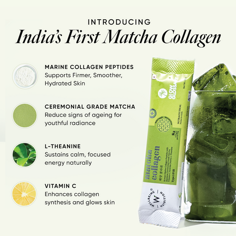 Wellbeing Nutrition Matcha Collagen 15 sachets (8gms each sachet)