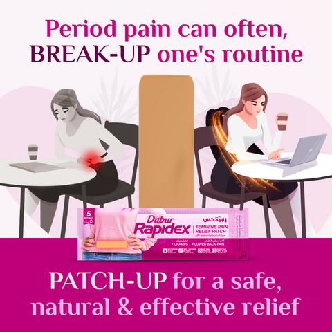 Dabur Rapidex Feminine Patches (Relief from Menstrual Cramps) 5pcs