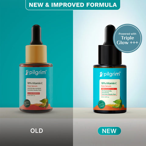 Pilgrim 10% Vitamin C Face Serum For Triple Glow+++- 30 ml