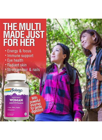 Solaray Once Daily Woman Multivitamins V-Cap 90's