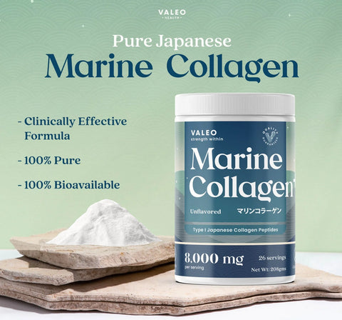 Valeo Marine Collagen and Valeo Hair+ combo