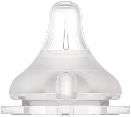 Moyuum 02 pcs Real-Fit Baby Bottle Nipple – Soft, Premium Material, Anti-Colic Air Valve, Safe & BPA-Free, Mom-Designed Comfort Support level 0+ months (Stage 0)