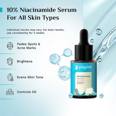 Pilgrim 10% Niacinamide Face Serum With 1% Zinc PCA- 30 ml