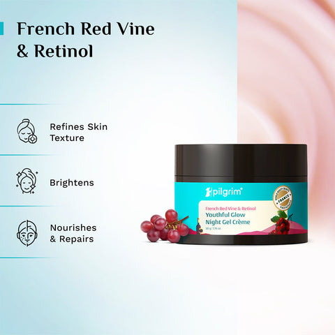 PILGRIM French Red Vine Anti Aging Night Cream 50g
