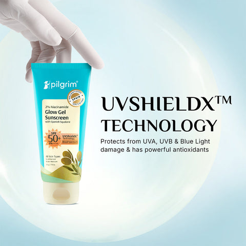 Pilgrim 2% Niacinamide Glow Gel Sunscreen SPF 50+ PA+++ - 50g