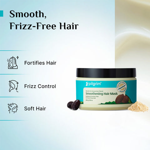 Pilgrim Patuá & Keratin Smoothening Hair Mask- 200g