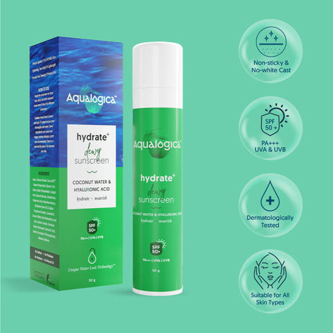 Aqualogica Hydrate+ Dewy Sunscreen 50g