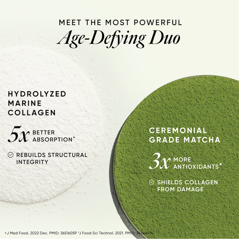 Wellbeing Nutrition Matcha Collagen 15 sachets (8gms each sachet)