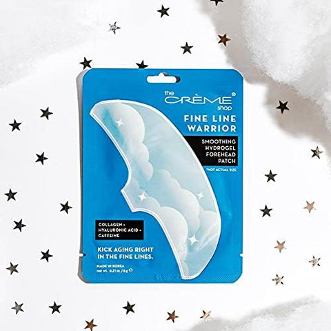 The Creme Shop Fine Line Smoothing Hydrogel Forehead Patch. Caffeine, Collagen, Hyaluronic Acid Infused 6G -