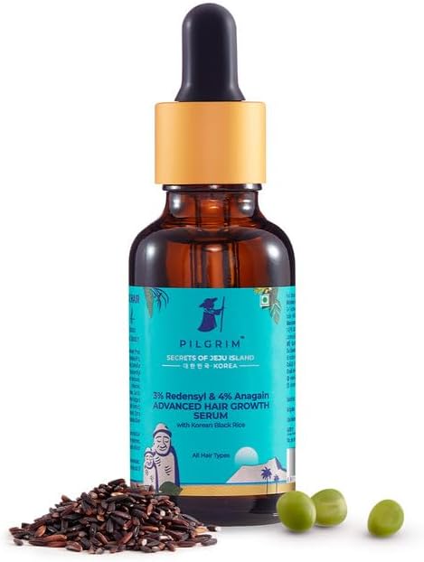 Pilgrim Redensyl 3% + Anagain 4% Advanced Hair Growth Serum With Natural Ingredients For Unisex, 30ml