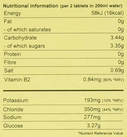 O.R.S Hydration Tablets with Electrolytes Natural Lemon Flavour, 72 Tablets