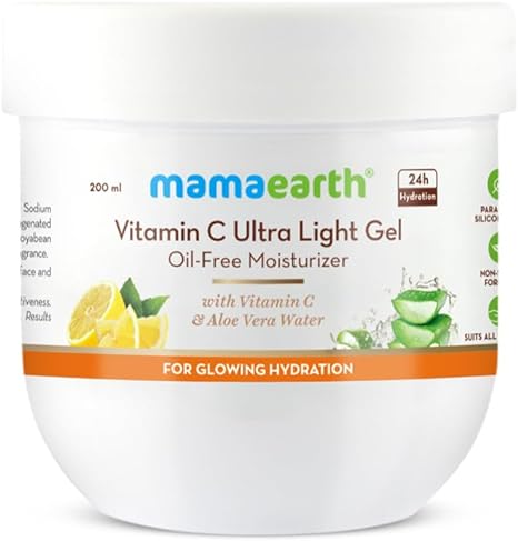 MAMAEARTH Vitamin C Ultra Light Gel Oil-Free Moisturizer 200 ml