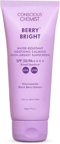 Conscious Chemist Sunscreen SPF 50 PA++++ | 50g Berry Bright
