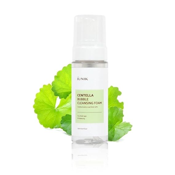 IUNIK Centella Bubble Foaming Vegan Facial Cleanser