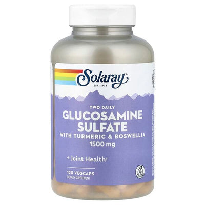Solaray Glucosamine Sulfate 1500MG W/ Turmeric & Boswellia V 120 CAP's
