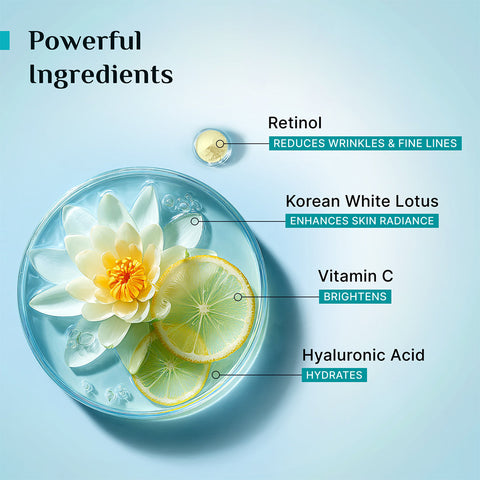 Pilgrim Retinol Under Eye Cream with Vitamin C & Hyaluronic Acid- 30g