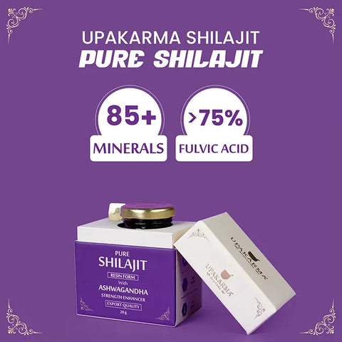 UPAKARMA Shilajit with Ashwagandha Resin 20g