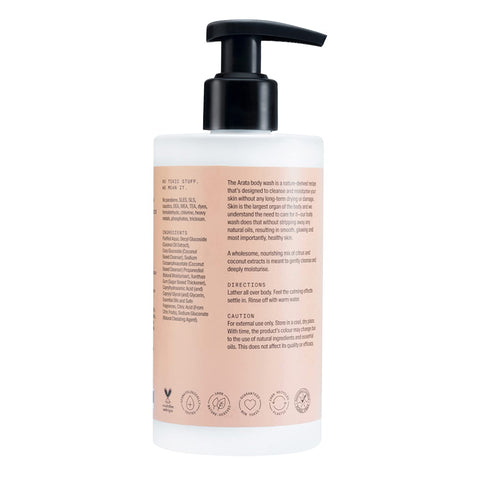 Arata Natural Hydrating & Non-Drying Body Wash With Coconut & Citrus Extracts (300 ml)