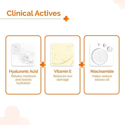 جل الحماية من الشمس المائي من THE DERMA CO 1% حمض الهيالورونيك 50 جم