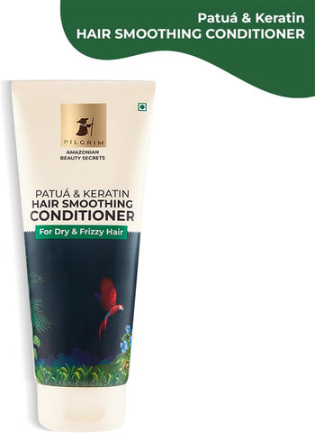 PILGRIM Amazonian Patua & Keratin Hair SMOOTHING CONDITIONER for Dry & frizzy hair with Sacha Inchi | Hair conditioner for smooth & silky hair | Silicone free | Women & Men | 200 ml