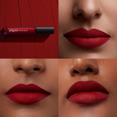 Pilgrim Liquid Matte Lipstick - The Red Stiletto | Lipstick for Women